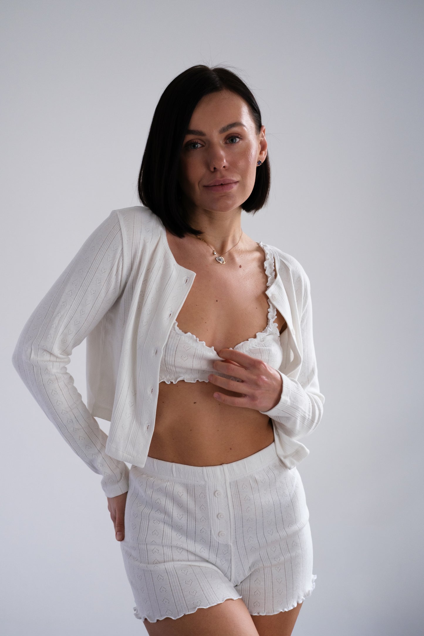 Elegantes Loungewear-Set / Weiß