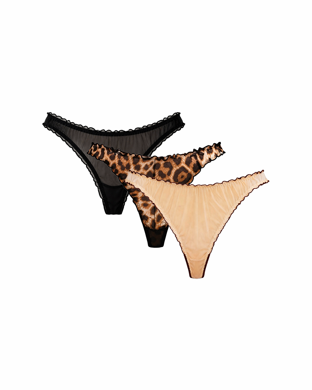 String BABE beige/ leo/ schwarz