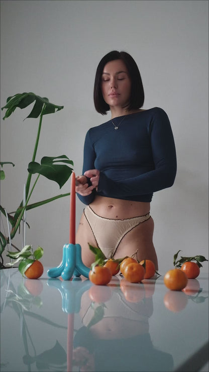 String BABE beige/ leo/ schwarz